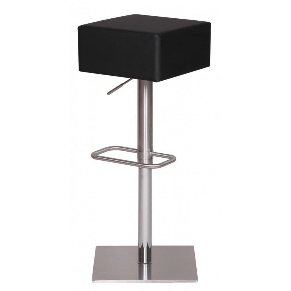 Rootz Barpall - Justerbar Barpall - Pallar - Svart - Silver - Fuskläder - Rostfritt stål