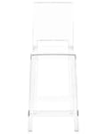 Miniatyrbillede 5 af 8: Sæt med 2 barstole Transparent Plast 99 cm Bordstol