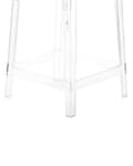 Miniatyrbillede 8 af 8: Sæt med 2 barstole Transparent Plast 99 cm Bordstol