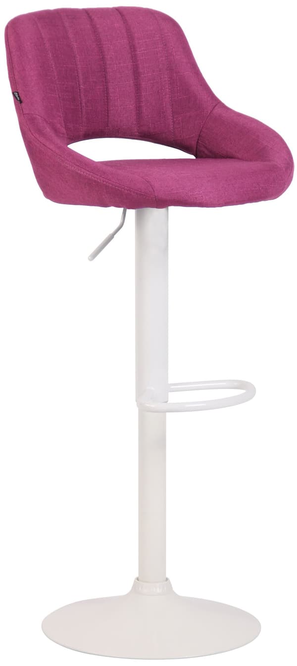 CLP Barstool Milet kangas violetti-valkoinen