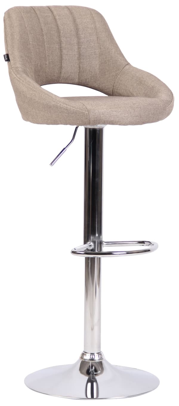 CLP Barstol Milet stof taupe-chrom