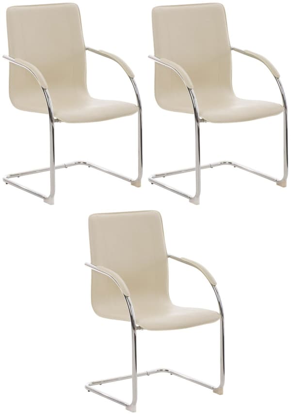 CLP 3 stolar Melina creme