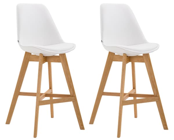 CLP Set med 2 barstolar Cannes Imitation Leather