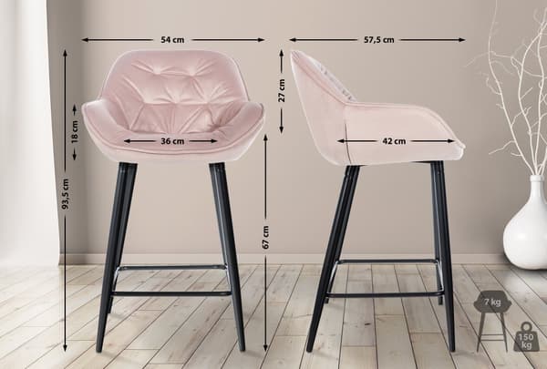 CLP Set med 2 barstolar Gibson