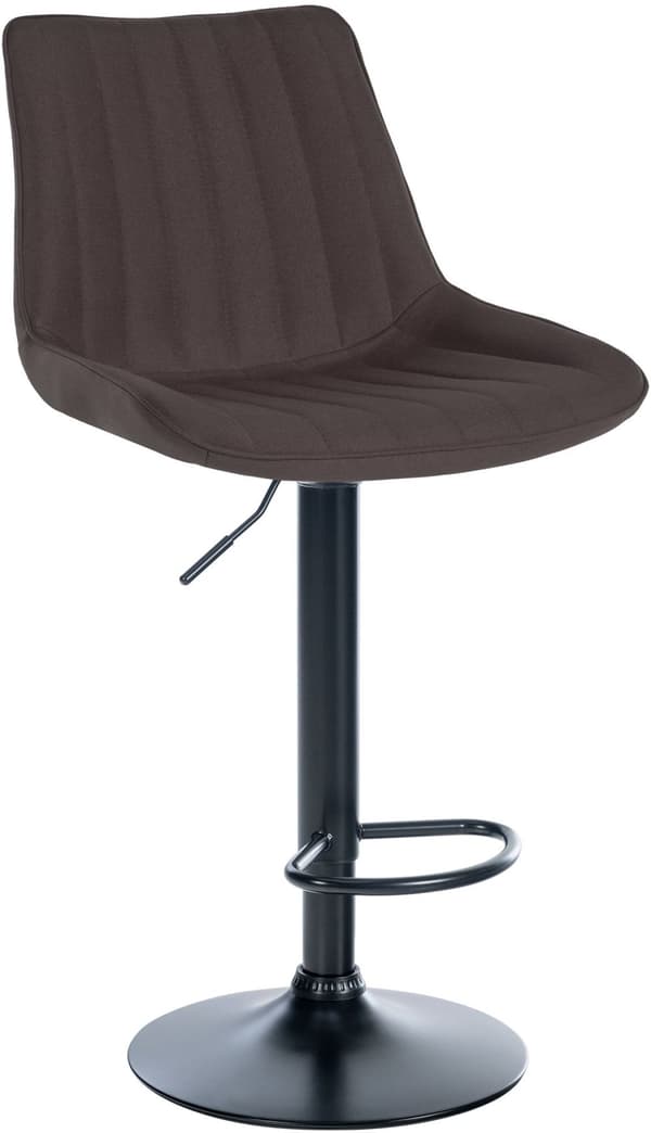 CLP Barstol Toni stof taupe-schwarz