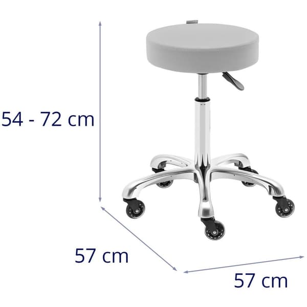 physa Rullpall - 540–720 mm - 150 kg - Ljusgrå