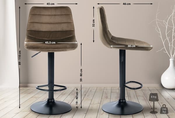 CLP Barstol Lex Velvet
