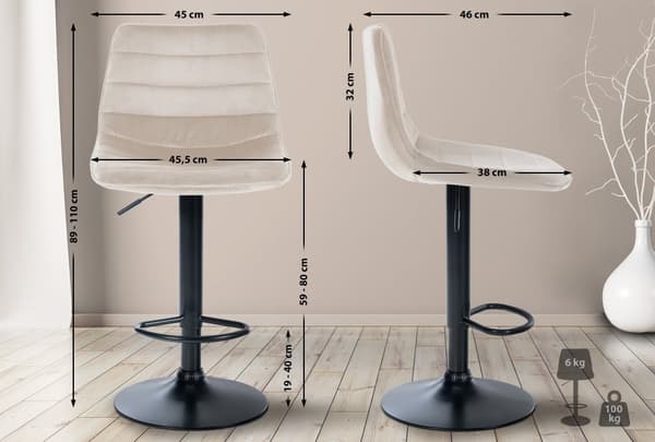 CLP Barstol Lex Velvet