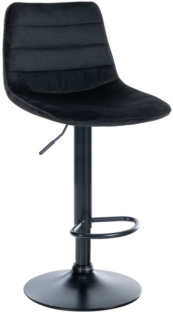 CLP Barstol Lex Velvet svart-svart