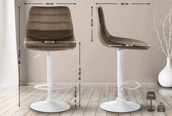 CLP Barstol Lex Velvet