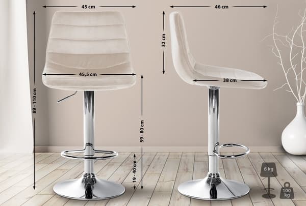 CLP Barstol Lex Velvet