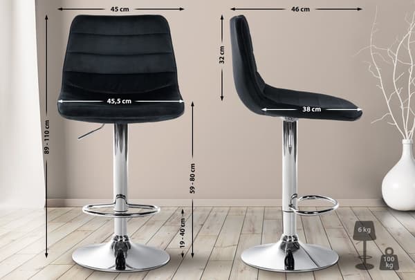 CLP Barstol Lex Velvet