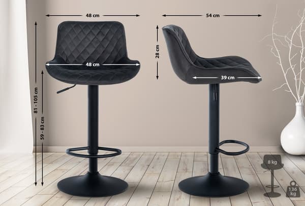 CLP Minosa barstol sæt af 2