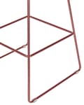 Miniatyrbillede 8 af 9: Barstole Rosaguld Stål sæt af 2 Høj Stole til Køkken ø Design Trådstole Wire med Siddehynde