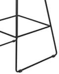 Miniatyrbillede 8 af 9: Barstole Sort Stål sæt af 2 Høj Stole til Køkken ø Design Trådstole Wire med Siddehynde