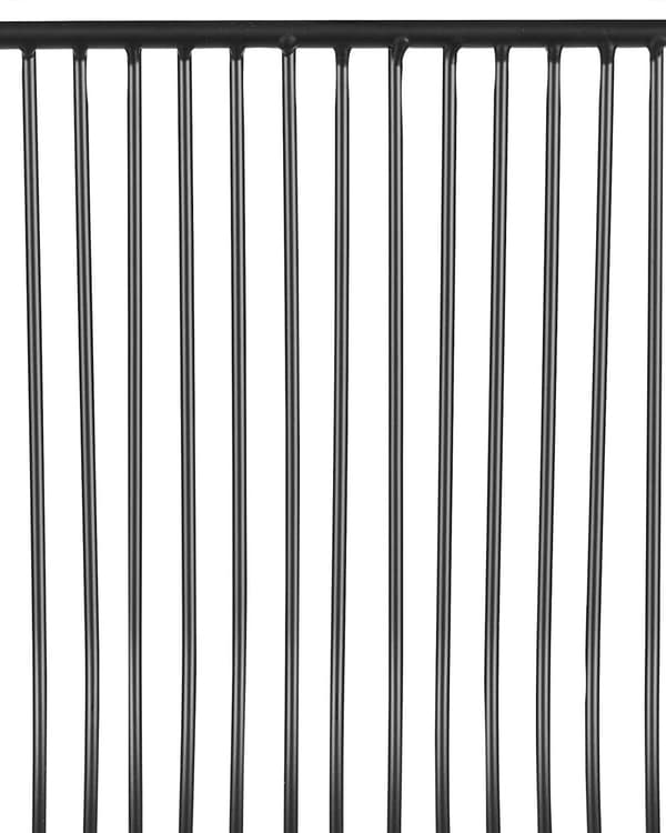 Barstole Sort Stål sæt af 2 Høj Stole til Køkken ø Design Trådstole Wire med Siddehynde