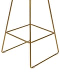 Miniatyrbild 8 av 9: Uppsättning med 2 Barstolar Guld Metall och Stål med Sittdyna i Konstläder Industriell Design Kök Bar Matsal