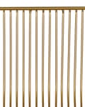 Miniatyrbild 9 av 9: Set of 2 Bar Chairs Gold Metal Steel with Faux Leather Seat Pad Counter Height Breakfast Bar Chair