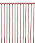 Miniatyrbild 9 av 9: Uppsättning med 2 barstolar Rose Gold metallstål med sittdyna i konstläder Frukostbarstol i bänkhöjd
