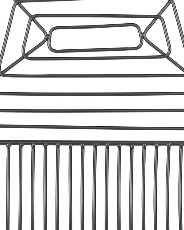 Barstole Guld Stål sæt af 2 Høj Stole til Køkken ø Design Trådstole Wire med Siddehynde