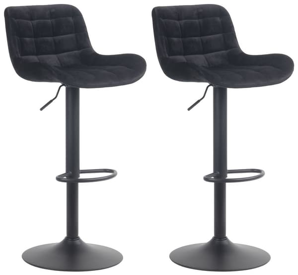 CLP Set of 2 baarijakkarat Tover musta-Sametti