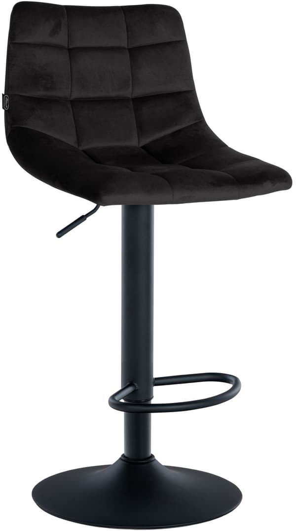 CLP Barstol Jerry Velvet sort-schwarz