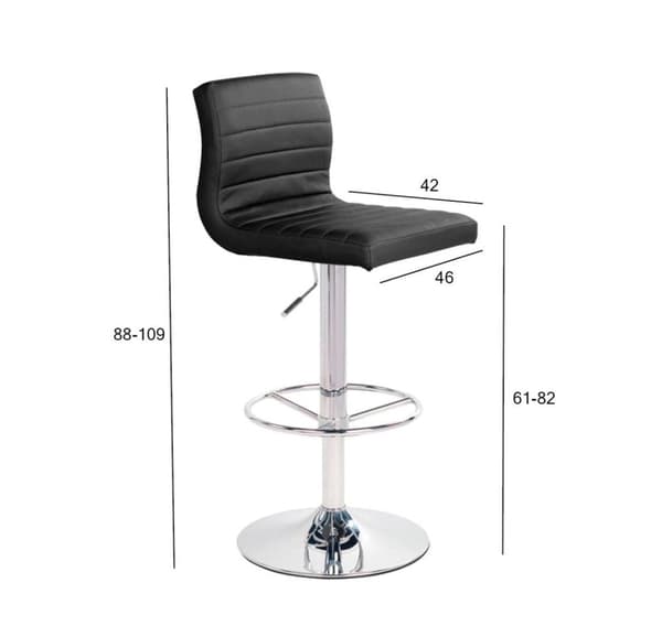 Barstol AURA svart