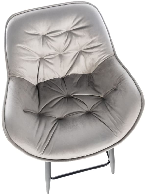 CLP Uppsättning med 2 barstolar Gibson Velvet Sitthöjd 76 cm