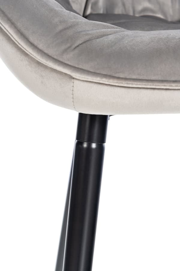 CLP Uppsättning med 2 barstolar Gibson Velvet Sitthöjd 76 cm