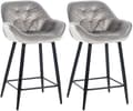 Miniatyrbild 1 av 5: CLP Uppsättning med 2 barstolar Gibson Velvet Sitthöjd 76 cm
