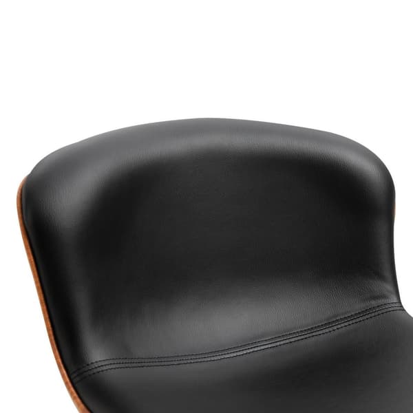 Rootz baarituolit - Jalkatuki - 2 kpl sarja - Korkeussäädettävä - Käännettävä - 46 x 53,5 x 85-106 cm - Musta - Hopea - PU