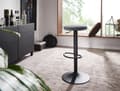 Miniatyrbild 3 av 6: Rootz barpall sammet mörkgrå pall utan ryggstöd 58 - 79 cm - Kökspallstyg - metall 100kg - Design barstol motpall roterande bistropall