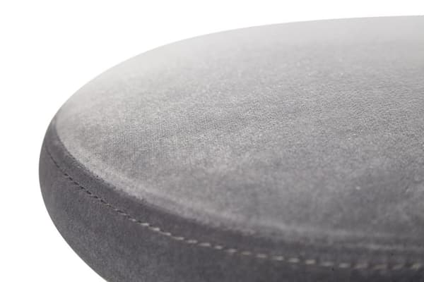 Rootz barpall sammet mörkgrå pall utan ryggstöd 58 - 79 cm - Kökspallstyg - metall 100kg - Design barstol motpall roterande bistropall