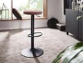 Miniatyrbild 6 av 7: Rootz Velvet Pink Pall utan ryggstöd 58 - 79 cm - Kökspallstyg - metall 100kg - Design barpall diskpall roterande bistropall