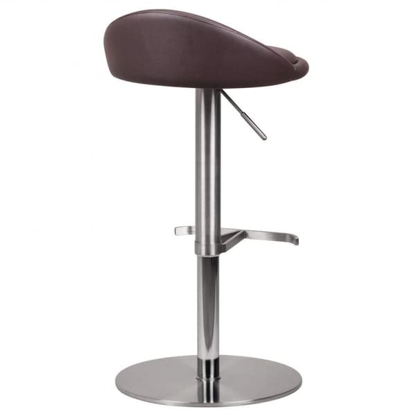 Rootz Durable M1 Barstool ruostumattomasta teräksestä valmistettu ruskea tuoli nykyaikainen jakkara säädettävä muotoilu baarijakkara on käännettävissä