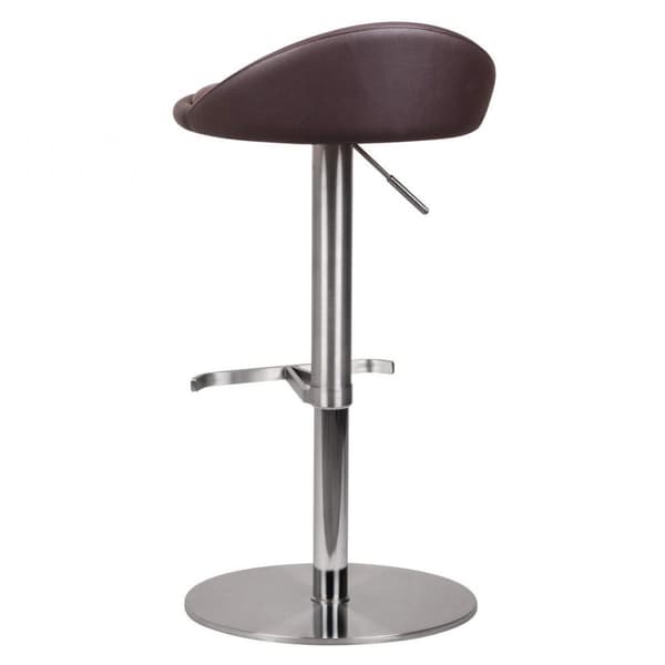 Rootz Durable M1 Barstool ruostumattomasta teräksestä valmistettu ruskea tuoli nykyaikainen jakkara säädettävä muotoilu baarijakkara on käännettävissä