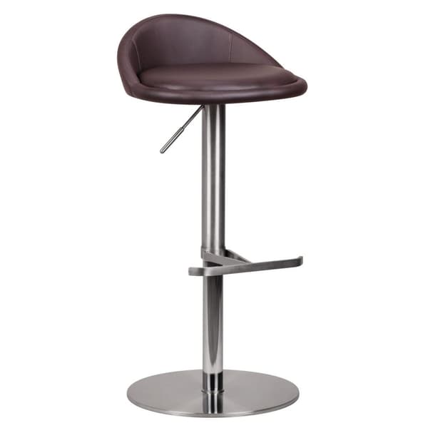 Rootz Durable M1 Barstool ruostumattomasta teräksestä valmistettu ruskea tuoli nykyaikainen jakkara säädettävä muotoilu baarijakkara on käännettävissä