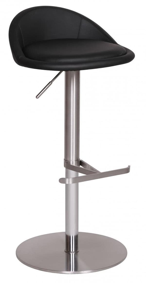 Rootz Durable M1 Barstool ruostumaton musta tuoli nykyaikainen jakkara säädettävä design baarijakkara on käännettävissä