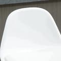 Miniatyrbillede 5 af 7: Rootz Barstole - To sæt barstole - Taburet - Højdejusterbar - Drejelig - Imiteret læder/PP/stål - Hvid - 40 x 42 x 82-104 cm