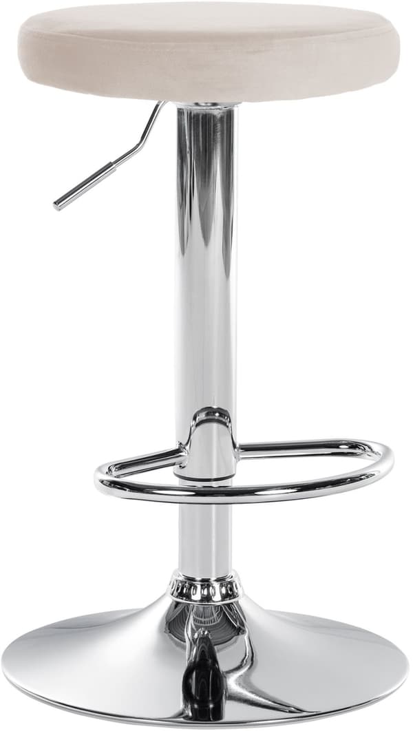 CLP Barstool Ponte Velvet Cover kerma-kromi