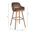 Miniatyrbilde 2 av 2: Barstol ARIEL brun
