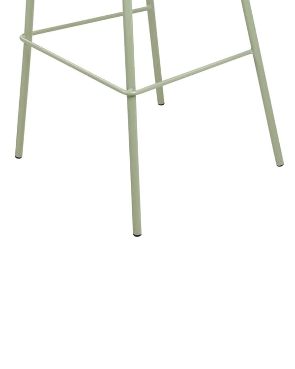 Sett med 4 barstoler Grønn Sete i plast Ben i metall 90 cm Moderne design Kjøkkenbenk Kjøkkenøy