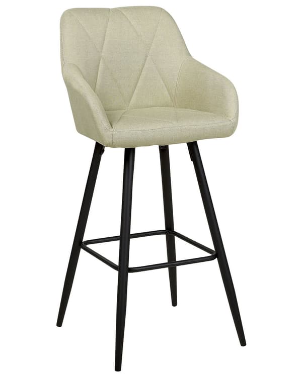 Barstol Lysegrøn Polyester Høj Køkkenstol Justerbar Counterstol med Ryglæn Design til Køkkenø Inspiration