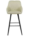 Miniatyrbillede 5 af 9: Barstol Lysegrøn Polyester Høj Køkkenstol Justerbar Counterstol med Ryglæn Design til Køkkenø Inspiration