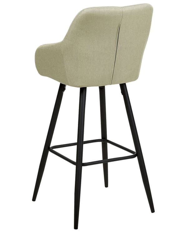 Barstol Lysegrøn Polyester Høj Køkkenstol Justerbar Counterstol med Ryglæn Design til Køkkenø Inspiration