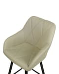 Miniatyrbillede 7 af 9: Barstol Lysegrøn Polyester Høj Køkkenstol Justerbar Counterstol med Ryglæn Design til Køkkenø Inspiration