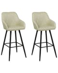 Miniatyrbillede 1 af 9: Barstol Lysegrøn Polyester Høj Køkkenstol Justerbar Counterstol med Ryglæn Design til Køkkenø Inspiration