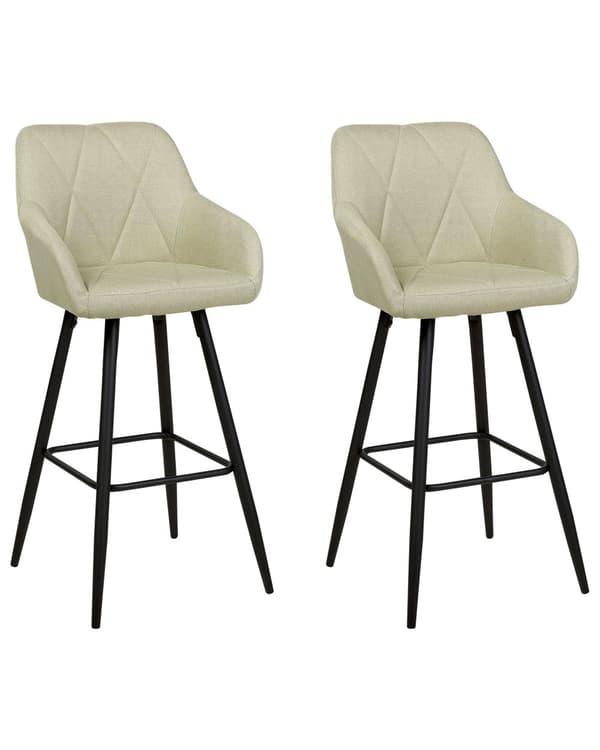 Barstol Lysegrøn Polyester Høj Køkkenstol Justerbar Counterstol med Ryglæn Design til Køkkenø Inspiration