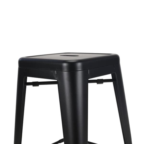 Svart metallbarstol - Höjd 76 cm