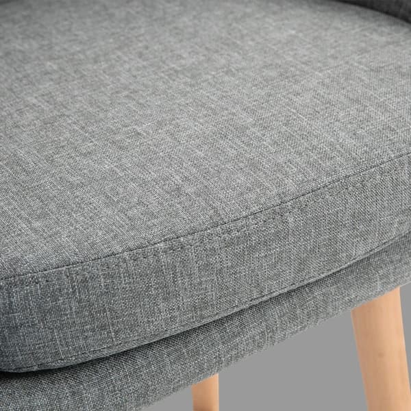 Rootz set med 2 barstolar - inklusive fotstöd - massivt trä - grått + naturligt - 55 cm x 48c m x 100 cm